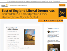 Tablet Screenshot of eastlibdems.org.uk